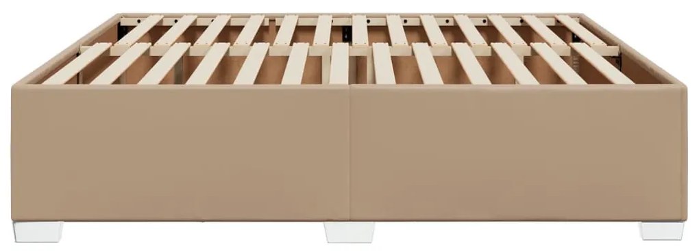 cappuccino színű műbőr ágykeret 180x200 cm