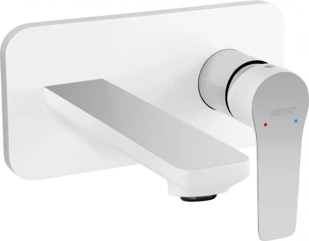 Ferro Adore Falsík Alatti Mosdócsaptelep, Króm/fehér