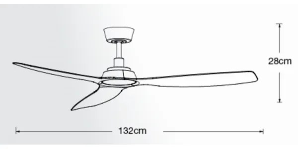 Lucci Air 210651 - Mennyezeti ventilátor MOTO fekete + távirányítás