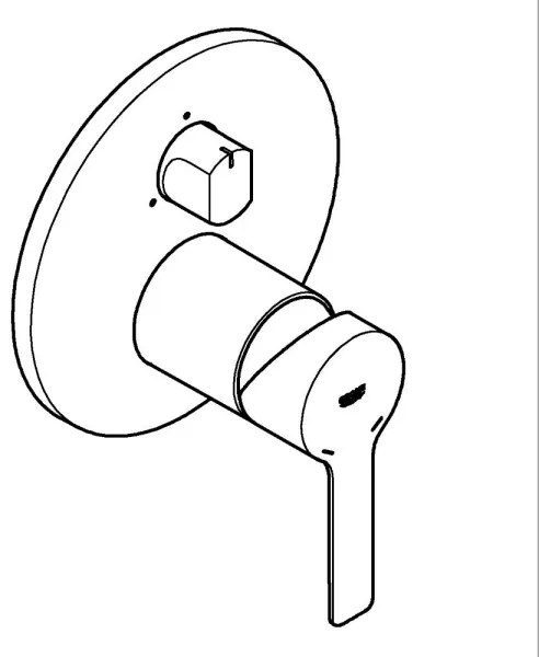 GROHE 24095001 - LINEARE csaptelep, fényes króm