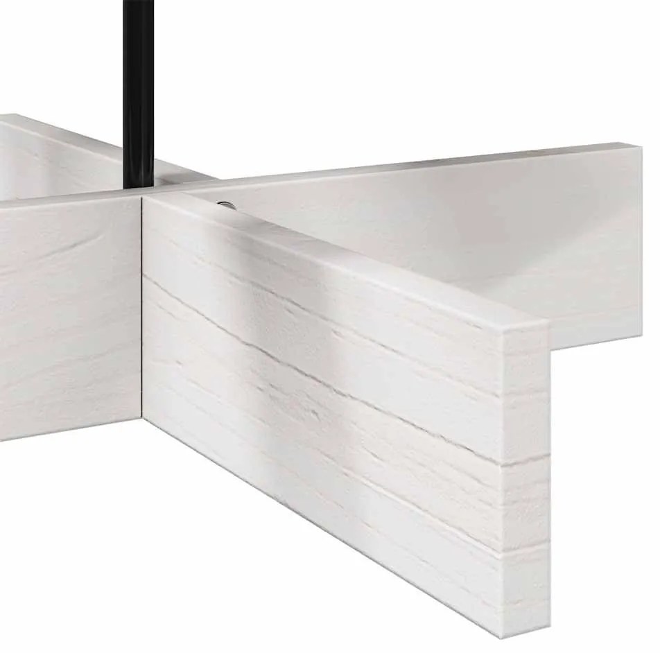 vidaXL fehér tömör fenyőfa karácsonyfa-dekoráció 100 cm