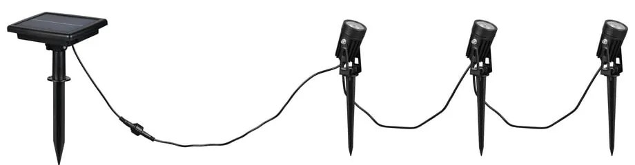 Napelemes LED talajba szúrható kültéri lámpa Obidos – Reality