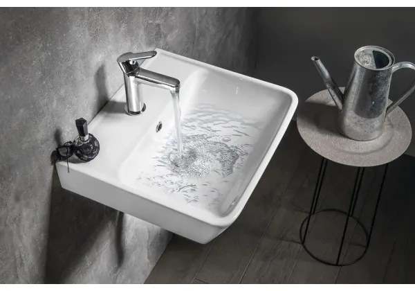 Bruckner - Beépíthető NEON mosdó 45x41,5 cm kerámia/fehér