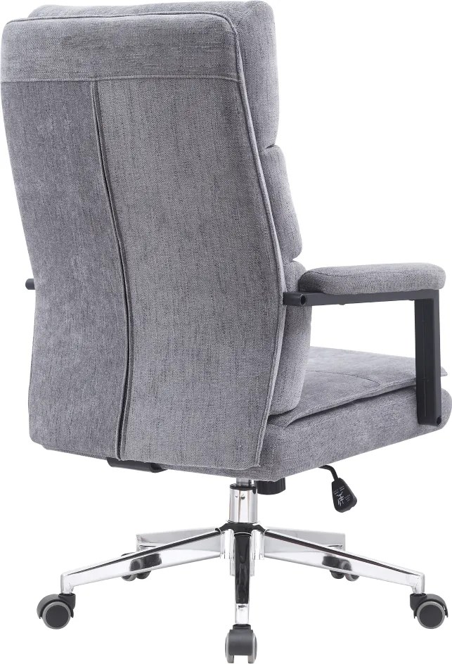 Irodai szék, szürke/króm, ZAVIER