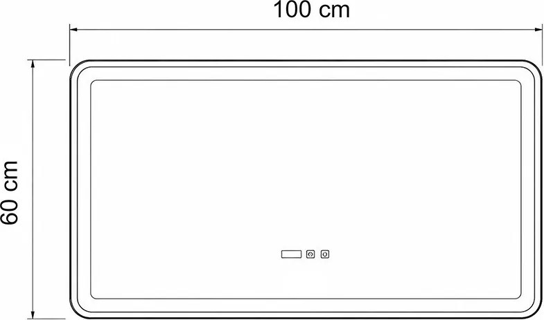 Vio 100 tükör led világítással