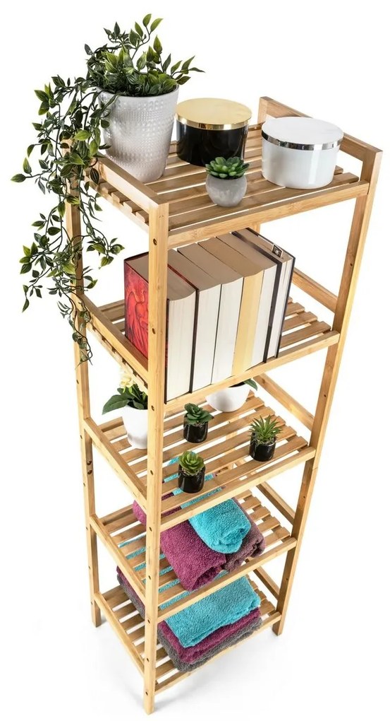 G21 Bambusz polc, 5 polc, 5 emelet