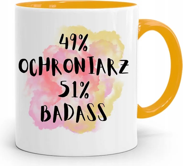 Őrző-védő Bögre Sárga Ajándék fényképes nyomattal