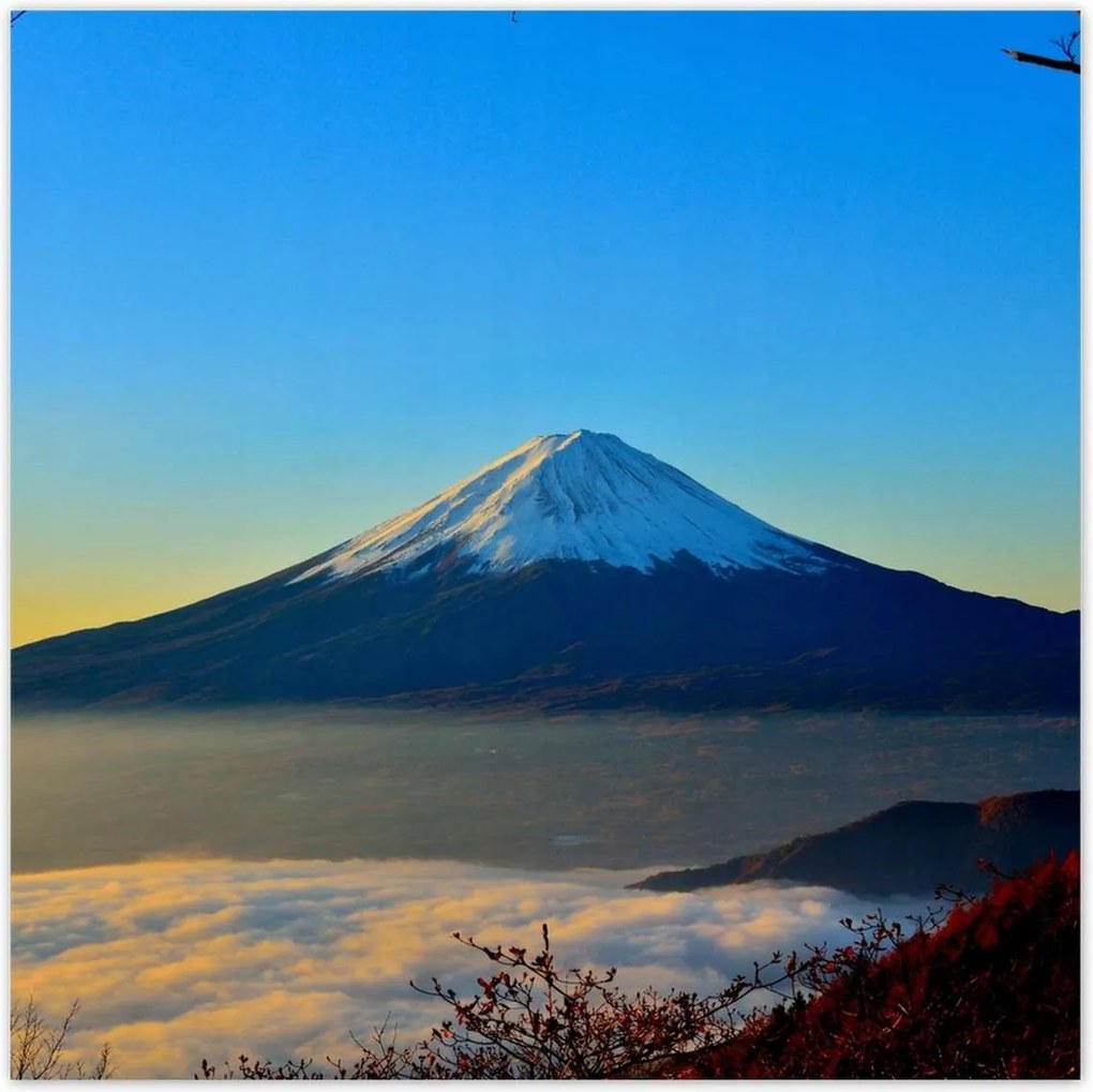 Poszterek 100x100 Hegy Köd Tájkép Látvány