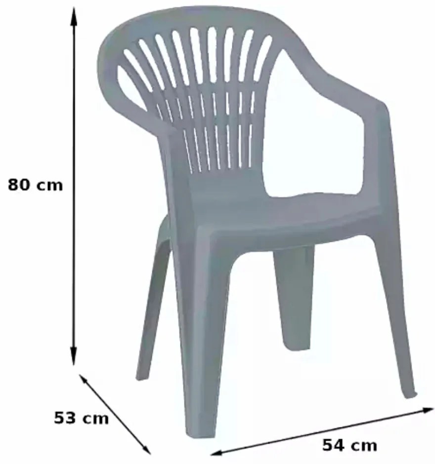 Flen kerti szék Fehér - 4 DB O