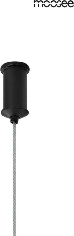 KING HOME MSE010100330 SHAPE Modern Led Függesztett Lámpa Fekete LED IP20