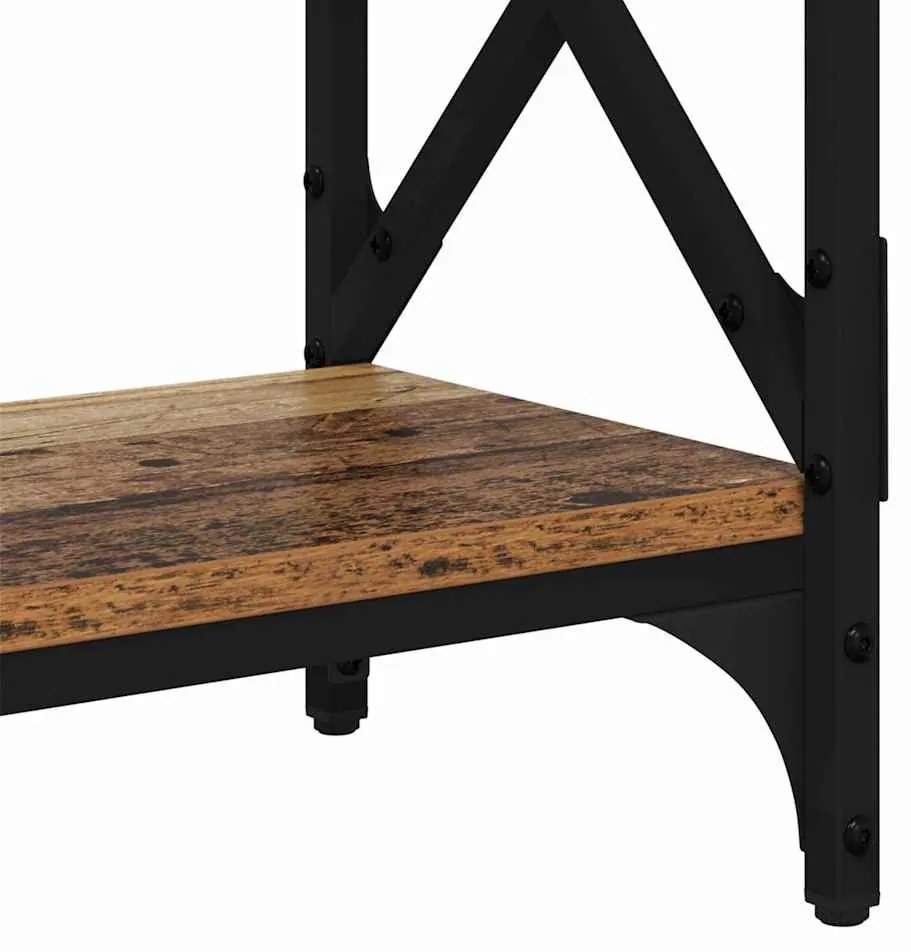 vidaXL Konzolasztal Öreg fa 100 x 28 x 80,5 cm Faanyag