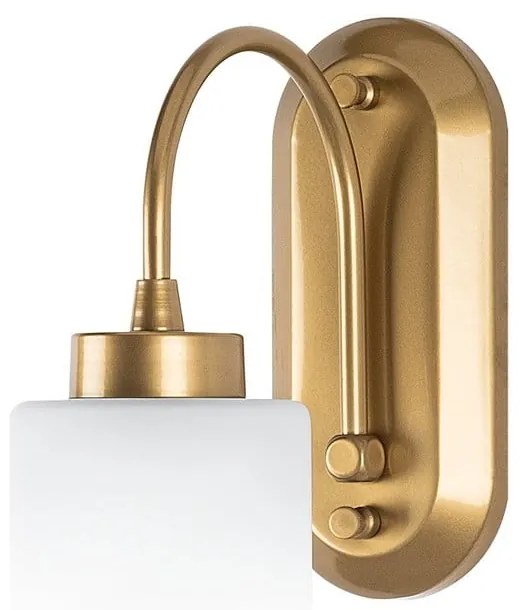 Fehér-aranyszínű fali lámpa ø 10 cm Hemikilo – Opviq lights