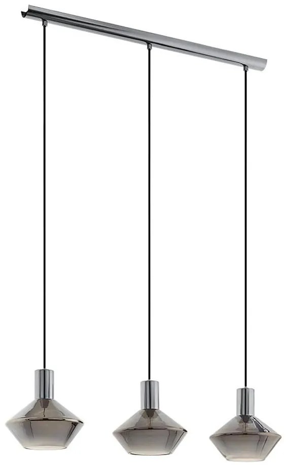 Eglo 97424 - Csillár zsinóron PONZANO 3xE27/60W/230V
