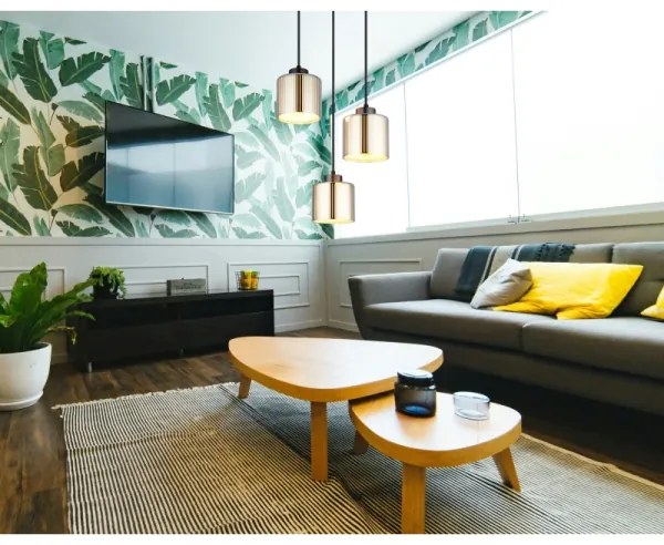 Globo 16056-3HR - Csillár zsinóron FELICIA 3xE27/60W/230V átm. 33