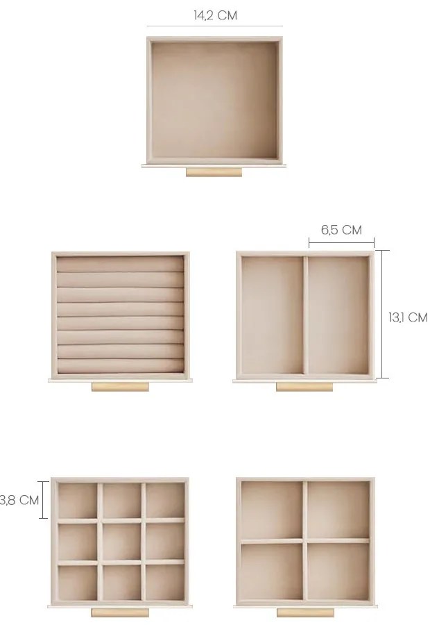 360°-ban forgatható ékszerdoboz