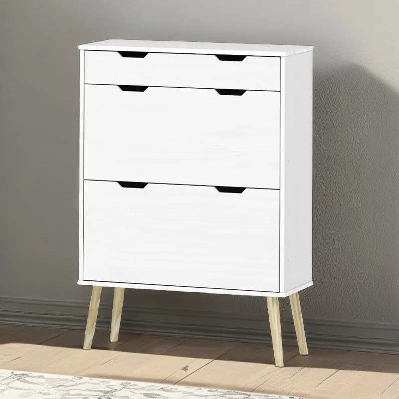 Cipősszekrény 100 x 33 x 50 cm fehér CS06-100