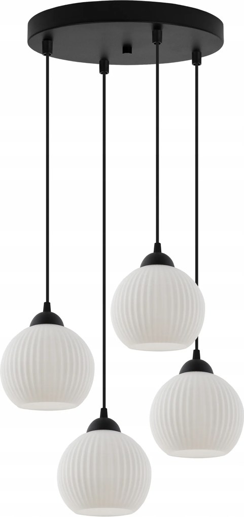 Mennyezeti Lámpa Függő Csillár Fehér Üveg Gömbök Konyhába Nappaliba Szoba