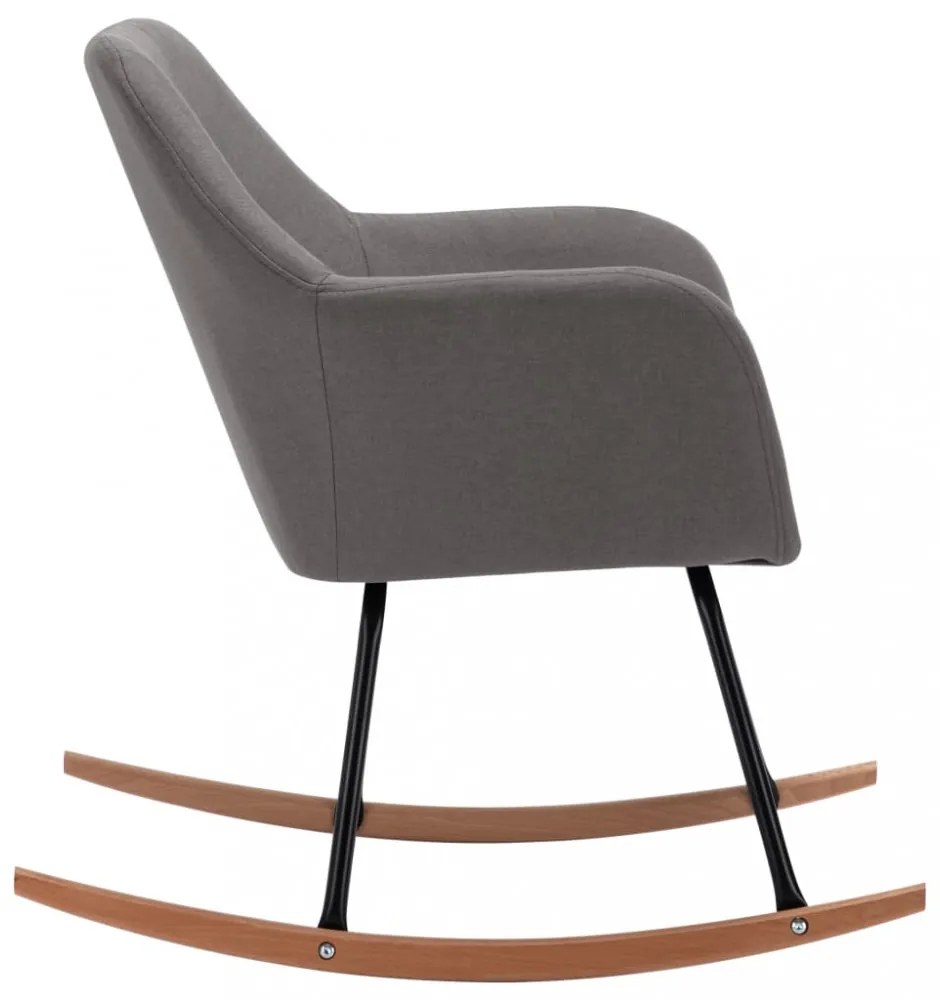 világosszürke szövet hintaszék