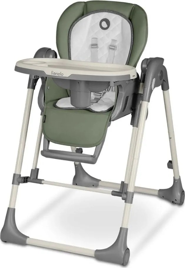 Lionelo - LAURICE gyerek étkezőszék, olívazöld