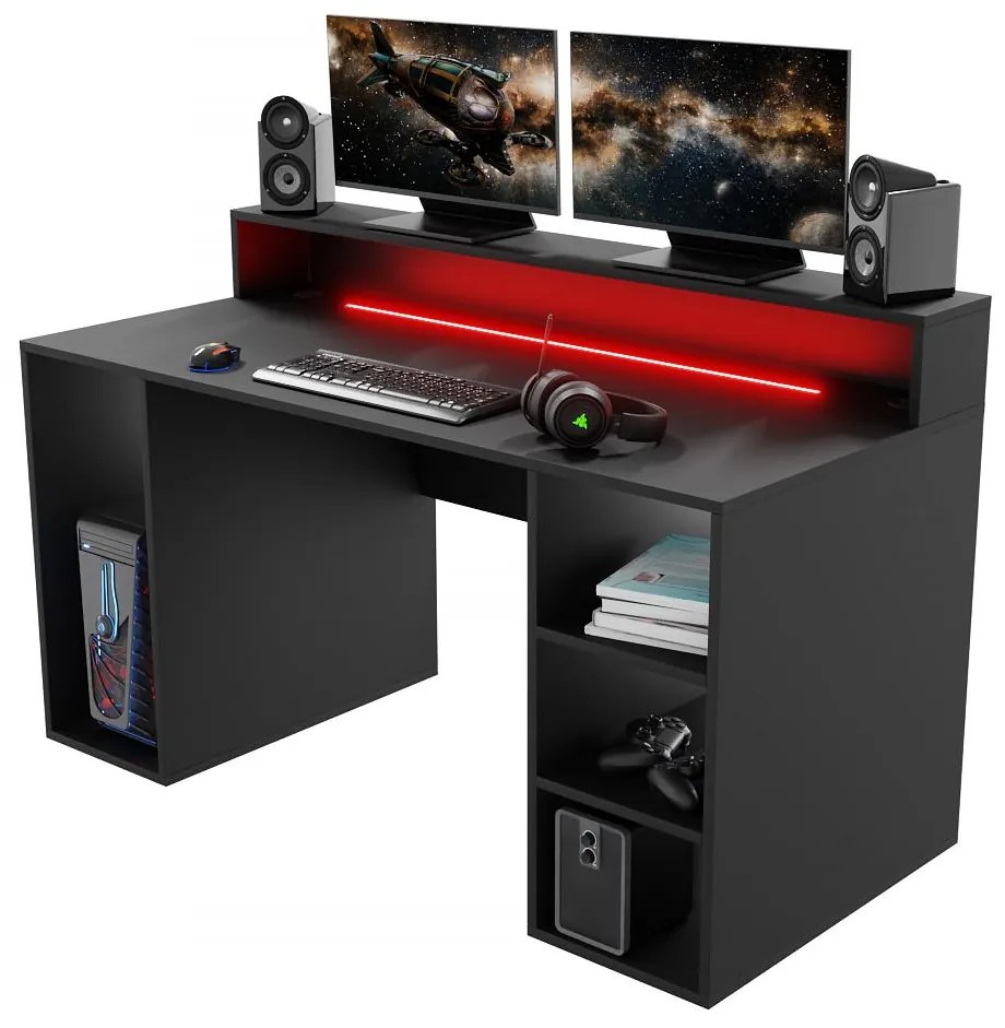 LED Íróasztal Myst (fekete) . 1092048
