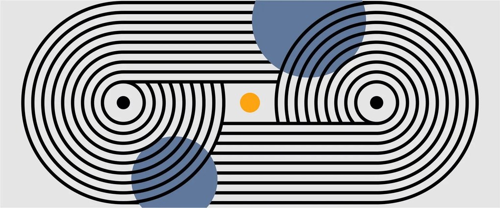 Kép - Minimalista absztrakció N⁰3 (120x50 cm)