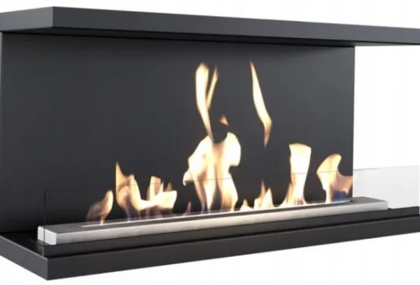 Kratki X-RAY/TUV - Beépíthető bio kandalló X-RAY 50x100 cm 3,5 kW fekete