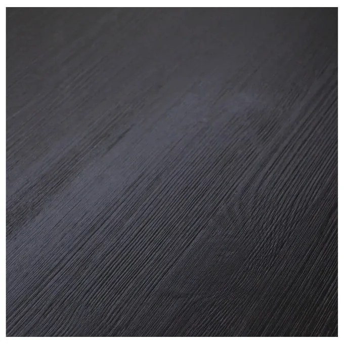 Mesa fekete tárolóasztal, ø 45 cm - WOOOD