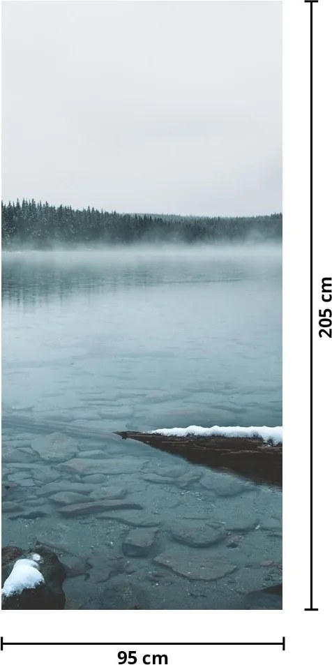 Fotótapéta ajtóra - Jeges tó (95x205cm)