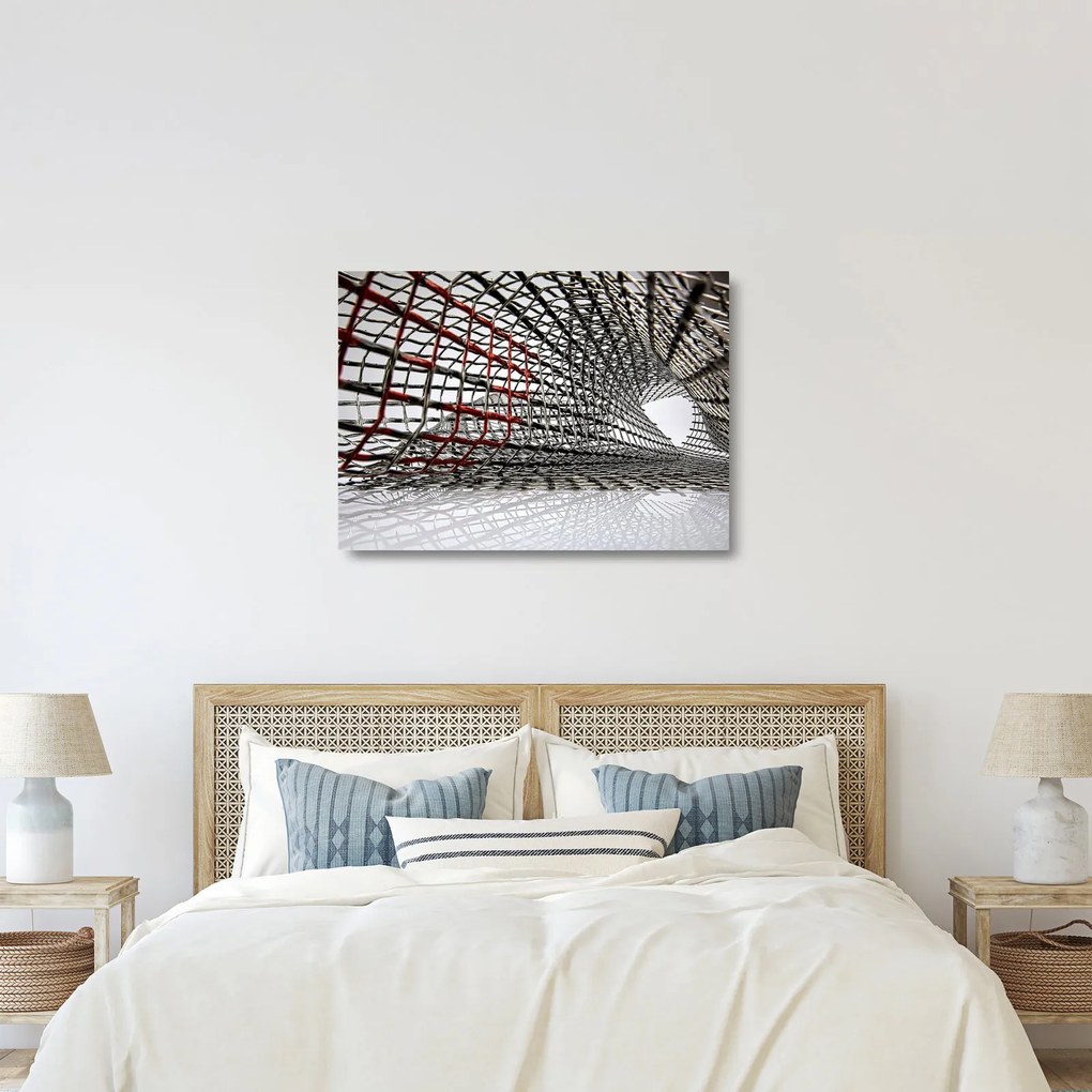 Egy vasszerkezet képe (üvegen) (70x50 cm)