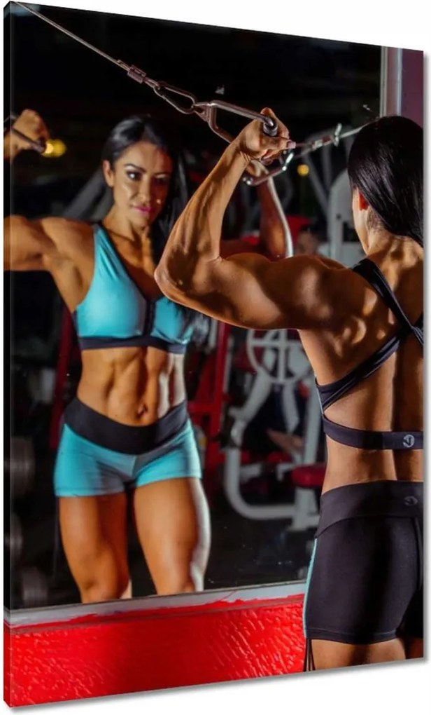 Vászonkép 70x100 Fittness Edzőterem Erő