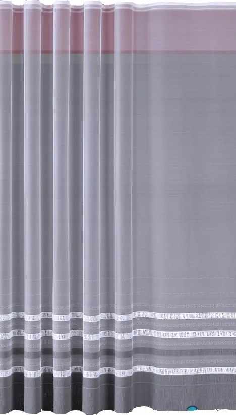 Kész Függöny Szalaggal Szürke Csíkos 300X160