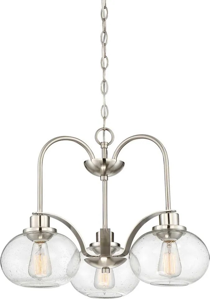 ELSTEAD QZ-TRILOGY3-BN QUOIZEL Glamour Csillár Polírozott nikkel E27 IP20