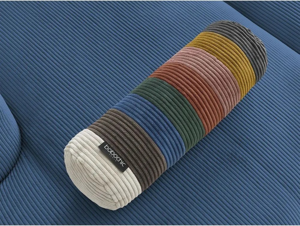 Kék kordbársony kanapé 250 cm Belair – Bobochic Paris