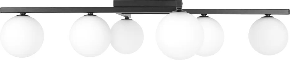 KAJA K-5461 KORFU Loft Mennyezeti Lámpa Fekete G9 IP20
