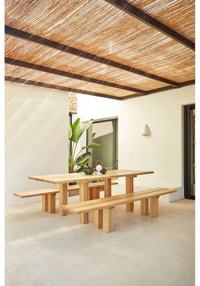 Étkezőasztal borovi fenyő asztallappal 100x260 cm Banda – Teulat