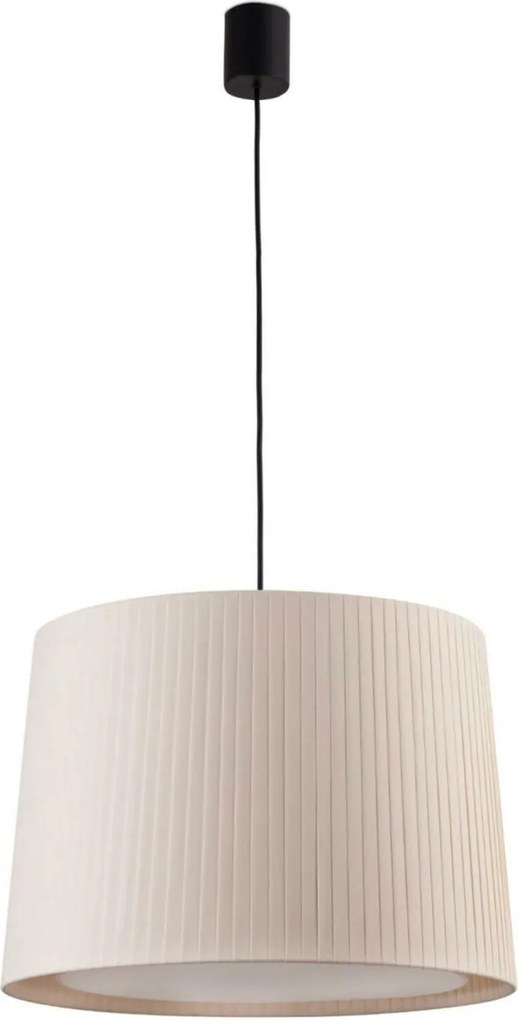 Faro Samba függeszték, fekete/bézs, E27, magasság 5 m, dizájn