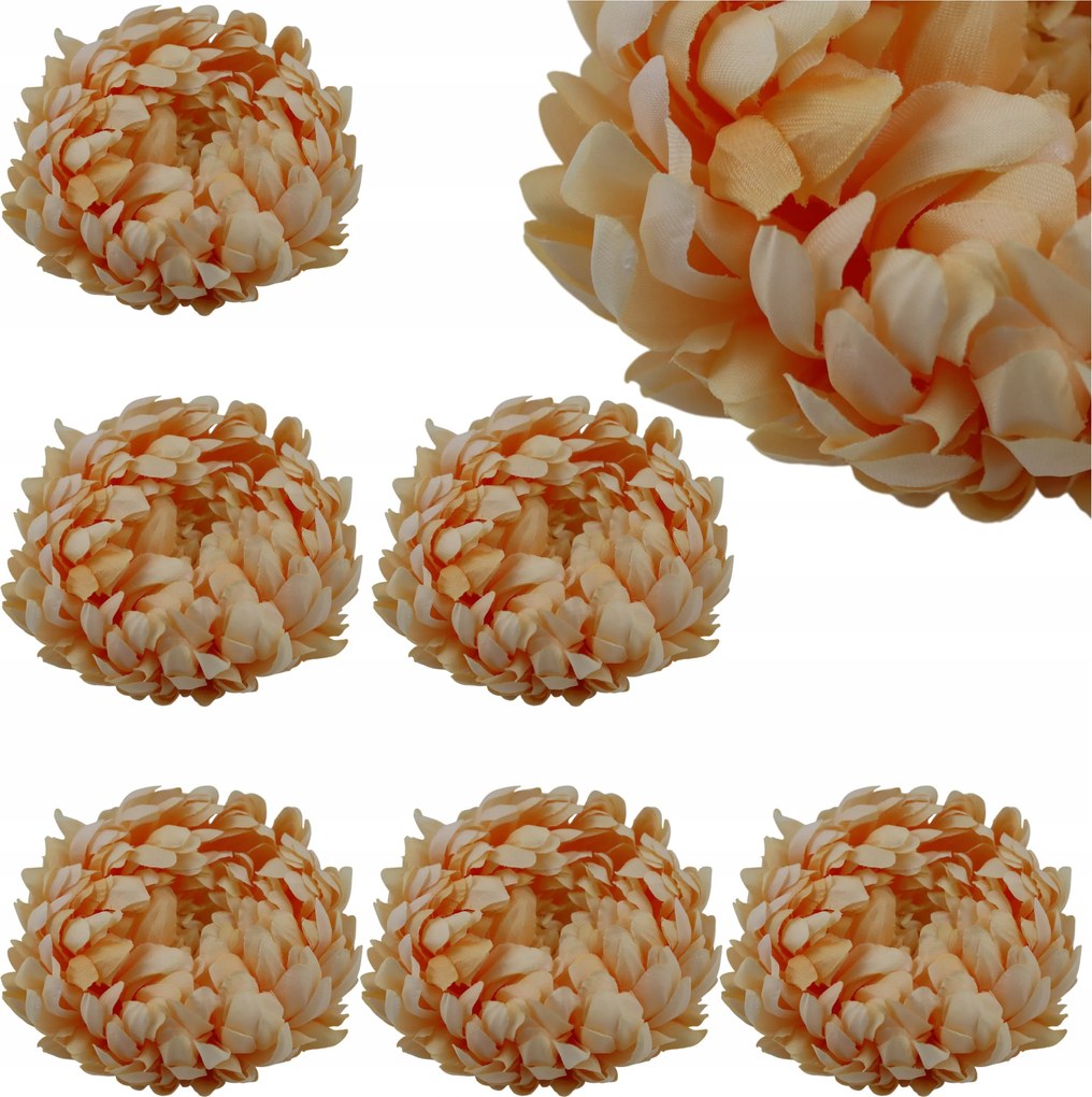 Krizantém Mesterséges Narancs 15 x 9 cm VIP2192-M012 6 db