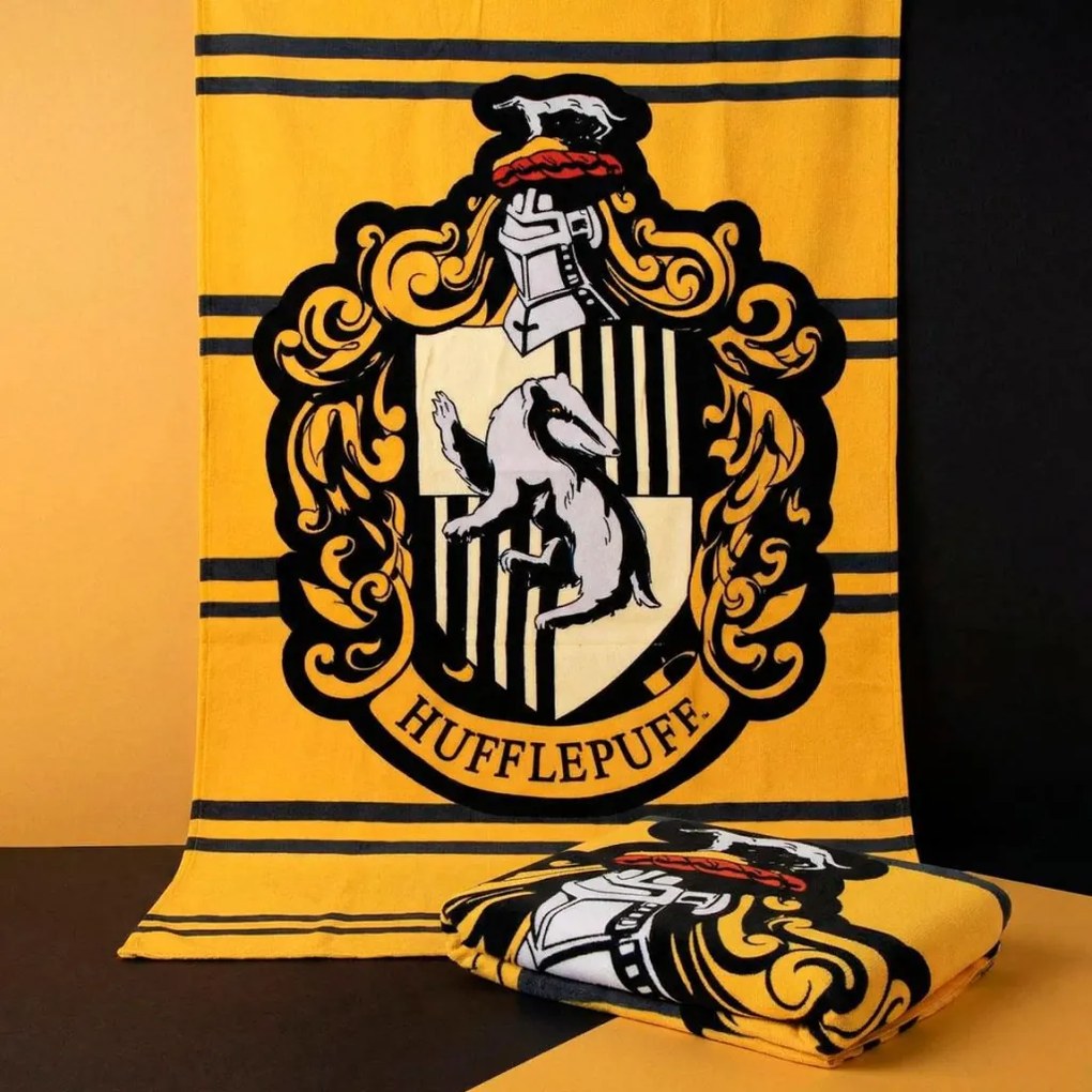 Harry Potter Hufflepuff fürdőlepedő, strand törölköző 90x180cm (Fast Dry)