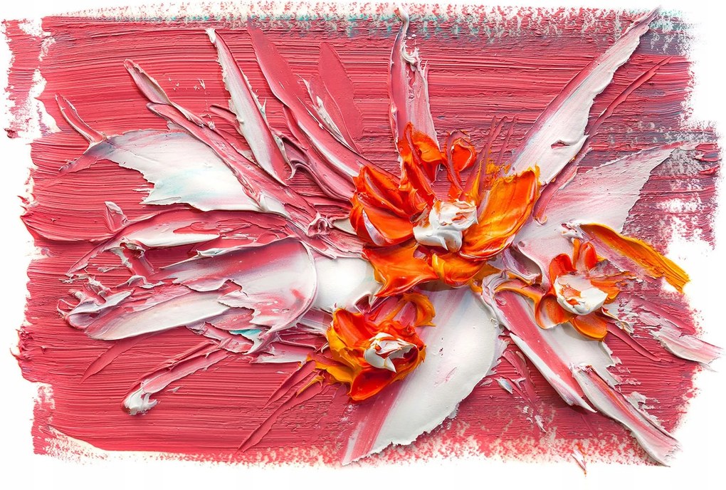 Fotótapéta Impasto Virágok Kifejezés Vinyl absztrakt 254x184 +ragasztó