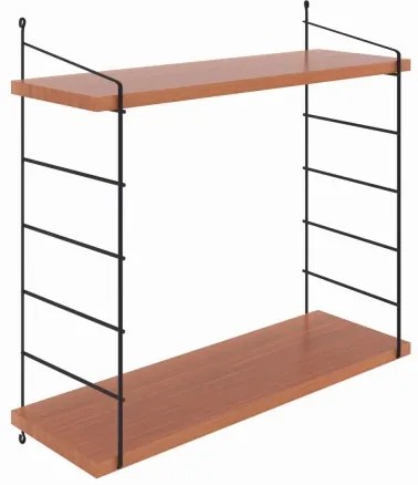 ARMONI fali polc 58x72 cm barna/fekete