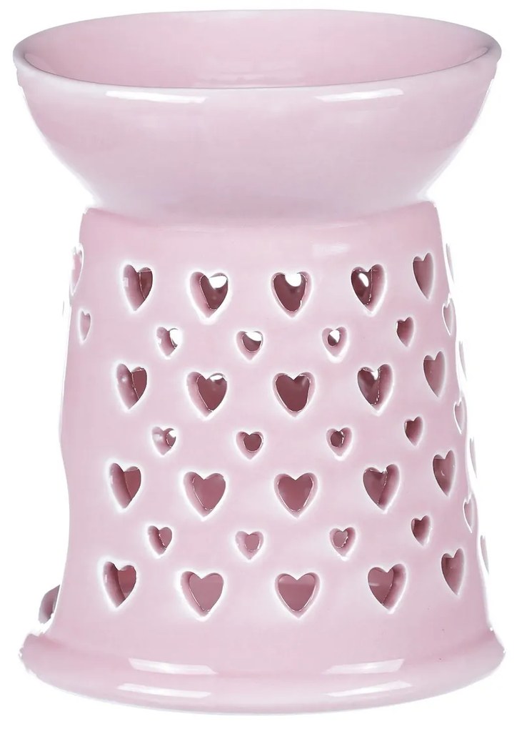 Porcelán aromalámpa Pink, 11 x 11 x 14 cm
