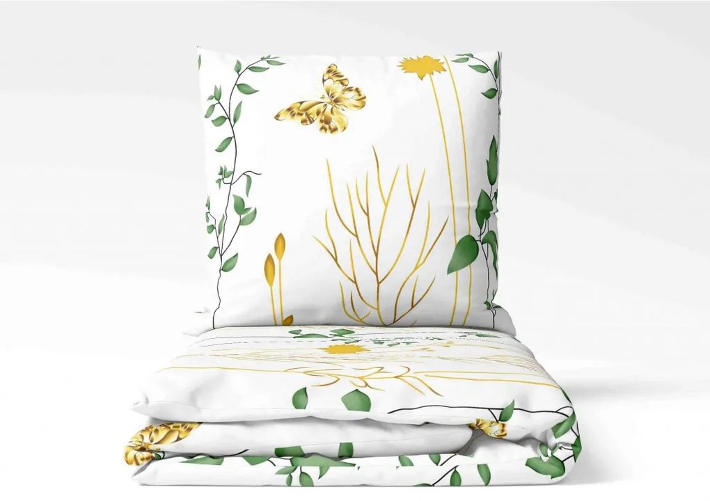 NYÁRI RÉT fehér krepp ágyneműhuzat Ágyneműhuzat mérete: 70 x 90 cm | 140 x 200 cm