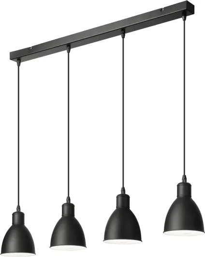 Brilagi - RIDDY LED csillár kábellel 4xE27/60W/230V fekete