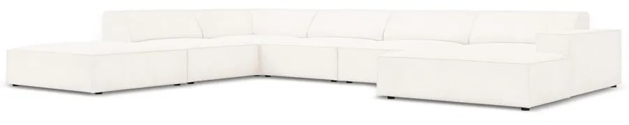 Bézs buklé szövet sarokkanapé (bal oldali) Jodie – Micadoni Home