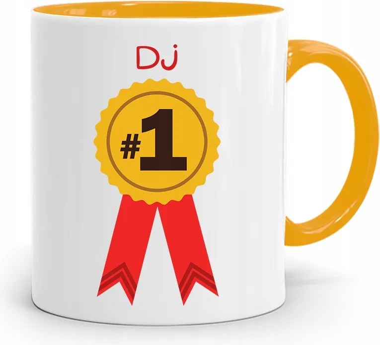 Dja Zene Bögre Sárga Dj Első Számú Ajándék fényképes nyomtatással