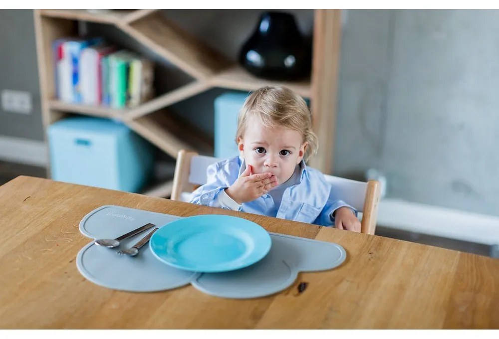 Cloud sötétszürke szilikon tányéralátét, 49 x 27 cm - Kindsgut