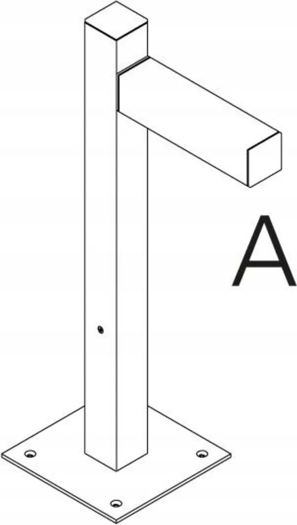 Artemide járóállvány 600 mm fekete, 1 fejjel, tápegységgel, A 60h T4505A30