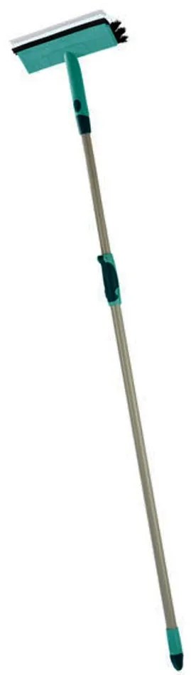 Leifheit ablaktisztító kefe teleszkópos nyéllel 120 - 200 cm, szürke/türkiz