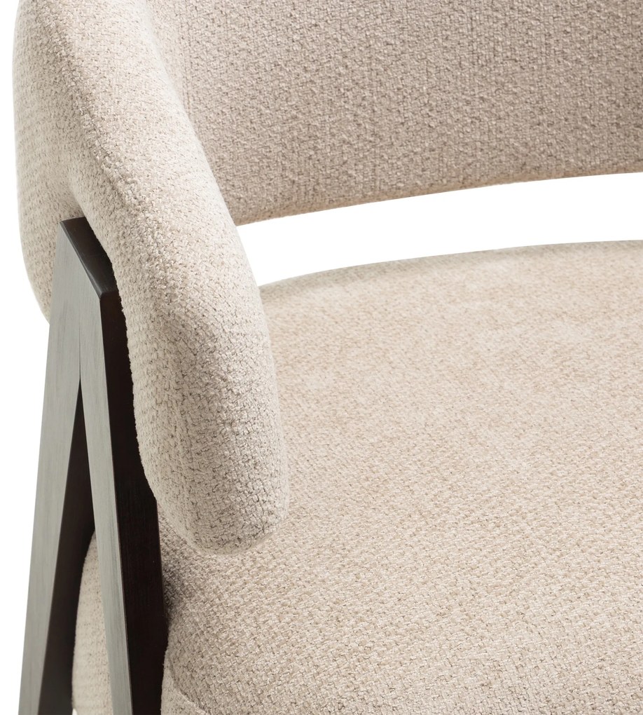 Bézs design fotel MIZU