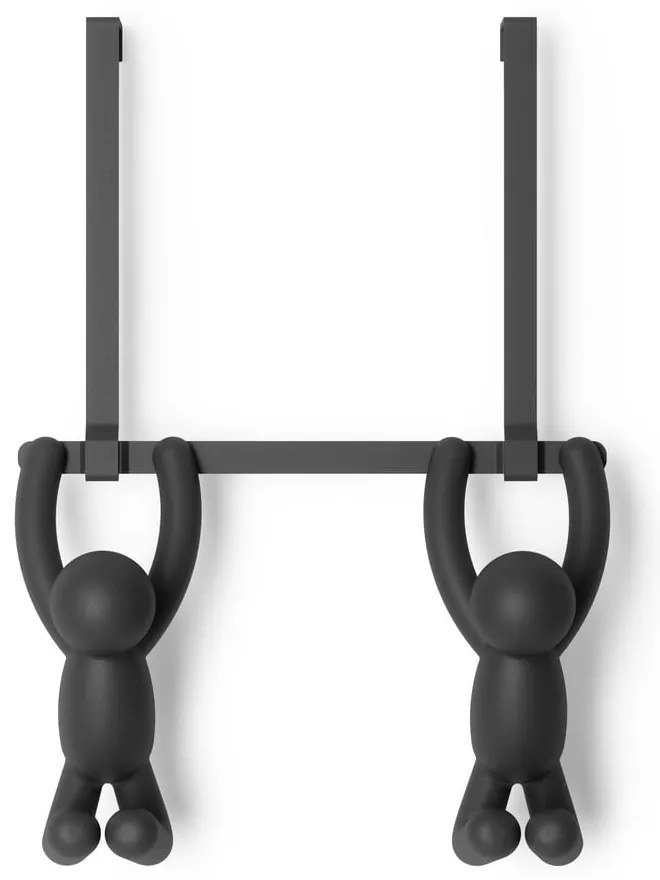 Fekete műanyag ajtófogas 22 cm Buddy – Umbra